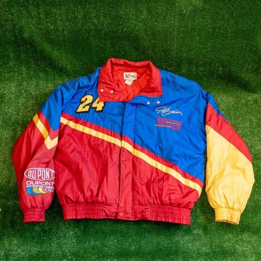 JEFF GORDON VINTAGE CHASE AUTHENTIC 1998 NASCAR WINSTON CUP CHAMP BOMBER SIZE XL